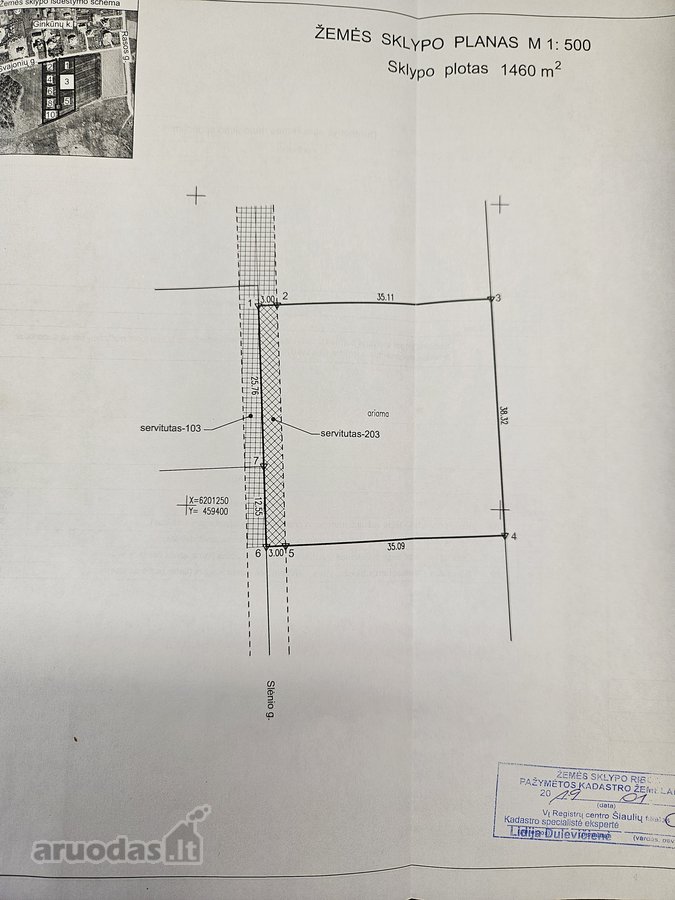 Parduodamas 14,60 arų ploto sklypas gražioje - nuotraukos Nr. 5