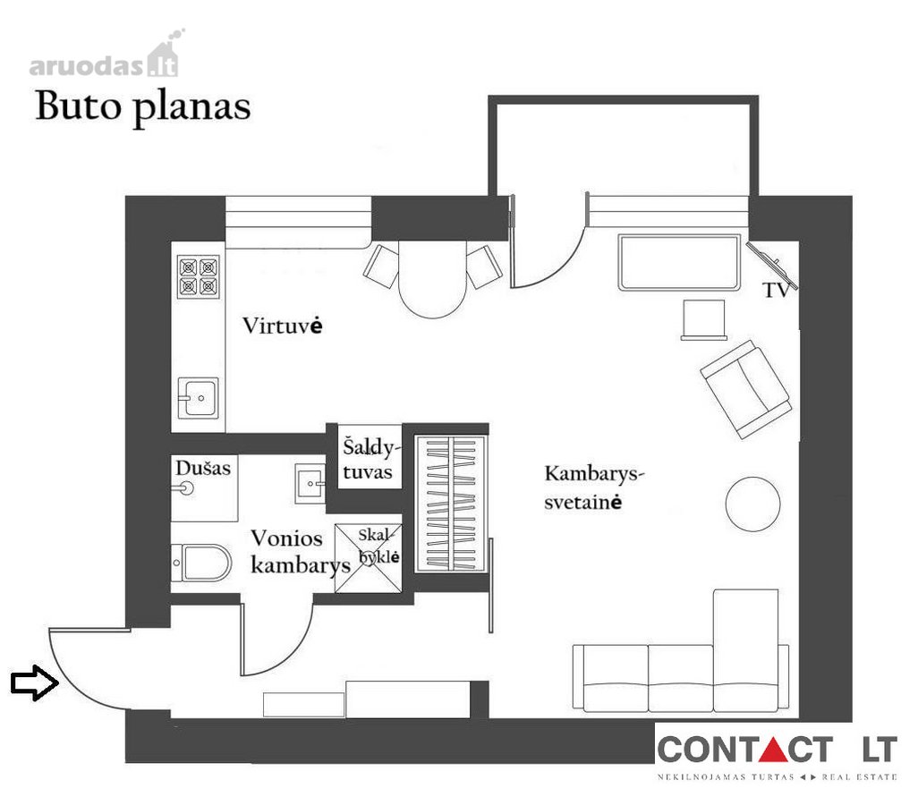 Parduodamas butas ramioje Tverečiaus gatvėje, - nuotraukos Nr. 20