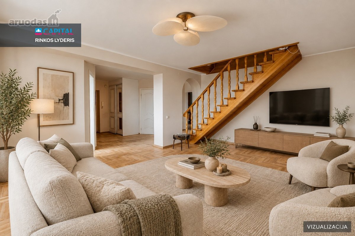 Išskirtinis 152 m² butas per du aukštus su - nuotraukos Nr. 5