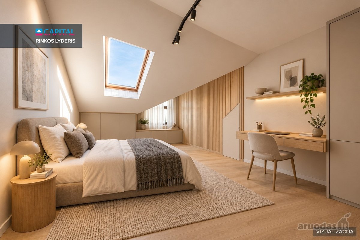 Išskirtinis 152 m² butas per du aukštus su - nuotraukos Nr. 34