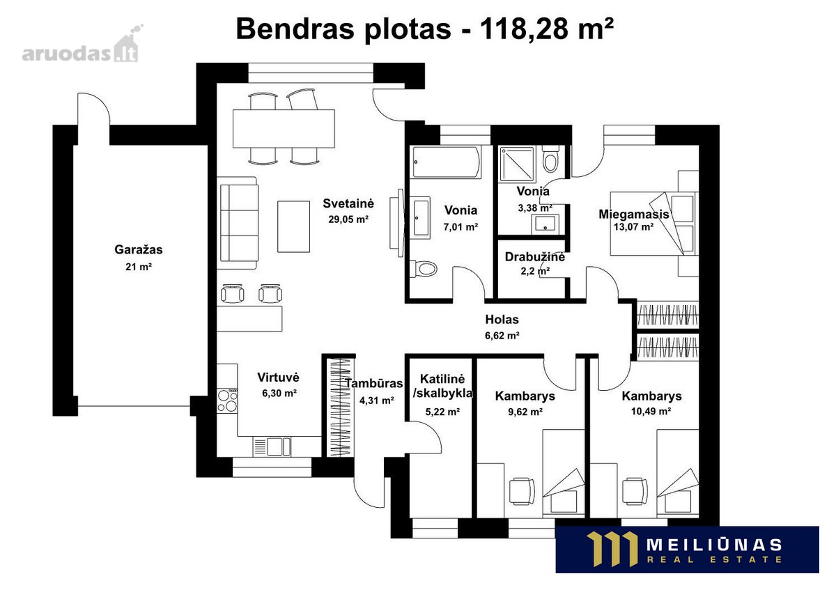 Naujas Projektas Namai "Erdvės" Pyplių K., - nuotraukos Nr. 14