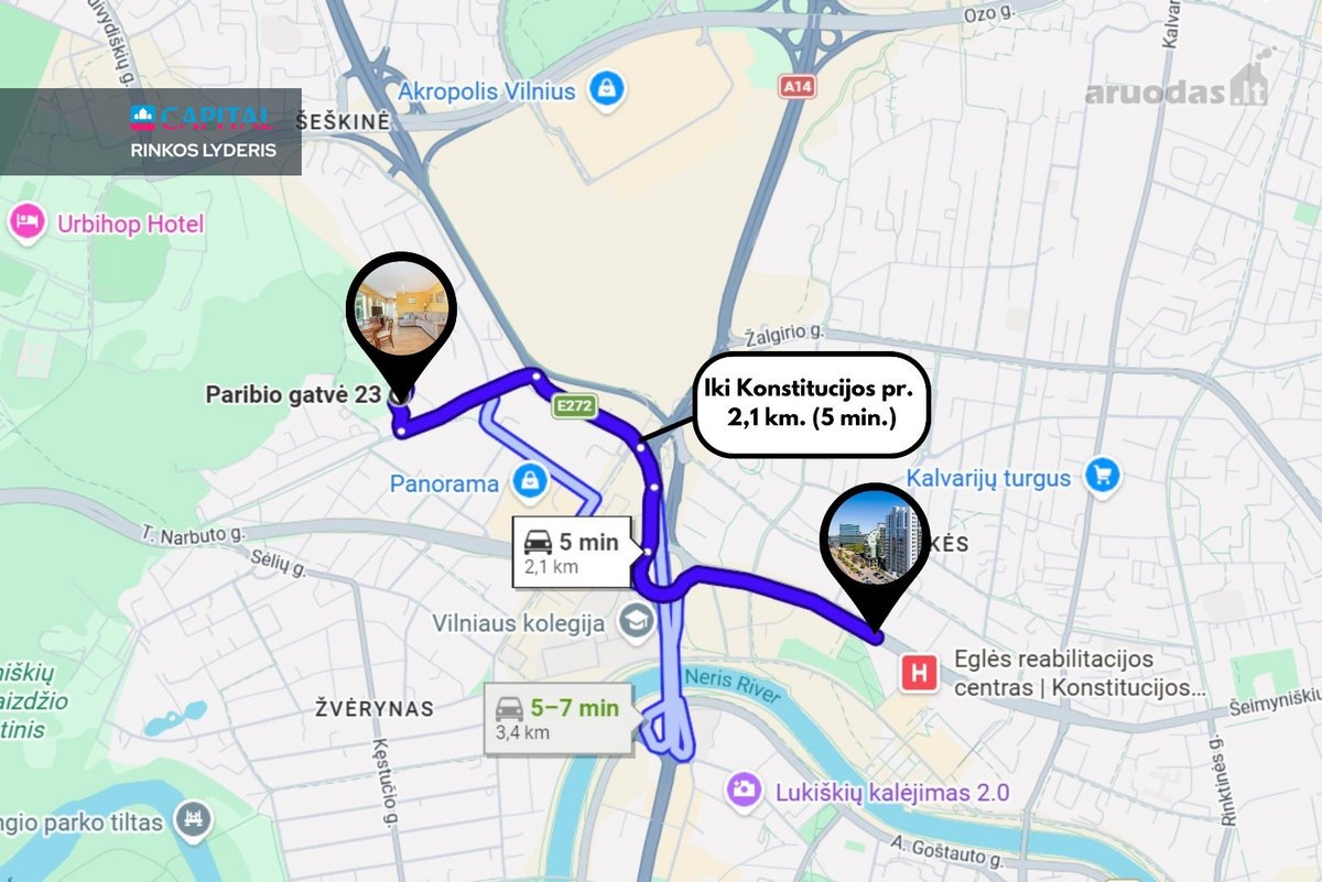 Nuomojamas Jaukus 2 Kambarių Butas Žvėryne Su - nuotraukos Nr. 20