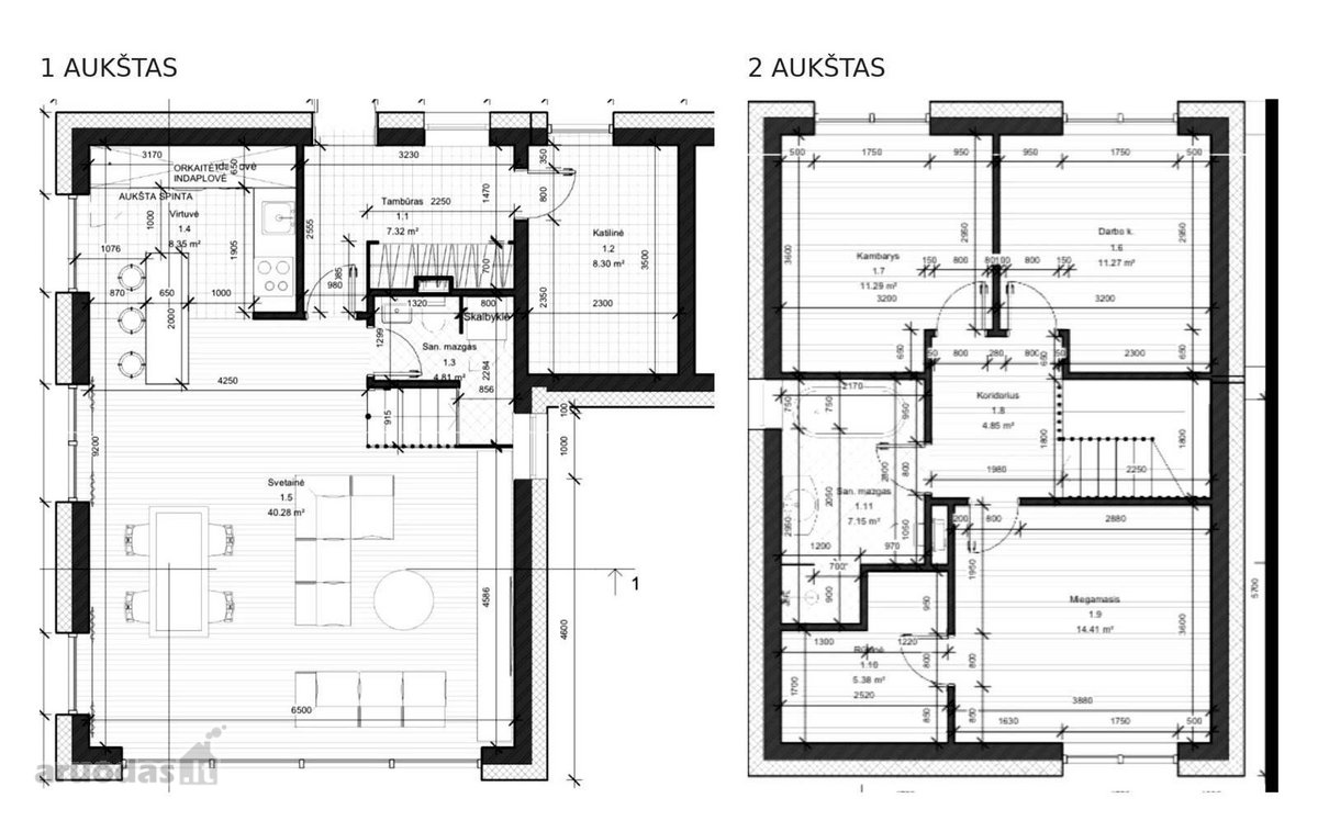 Šviesus Ir Kokybiškai Įrengtas Dvibutis Šalia - nuotraukos Nr. 58