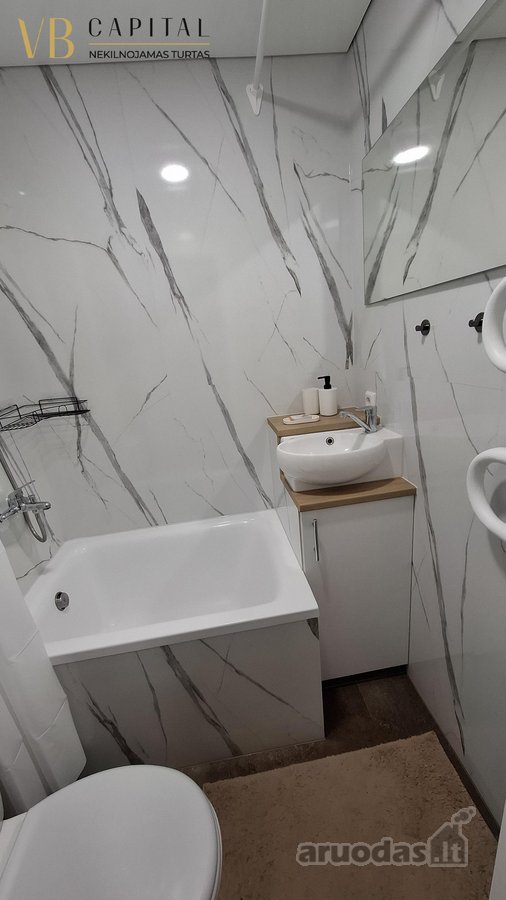 Išnuomojamas 2 kambarių butas, ką tik po - nuotraukos Nr. 14