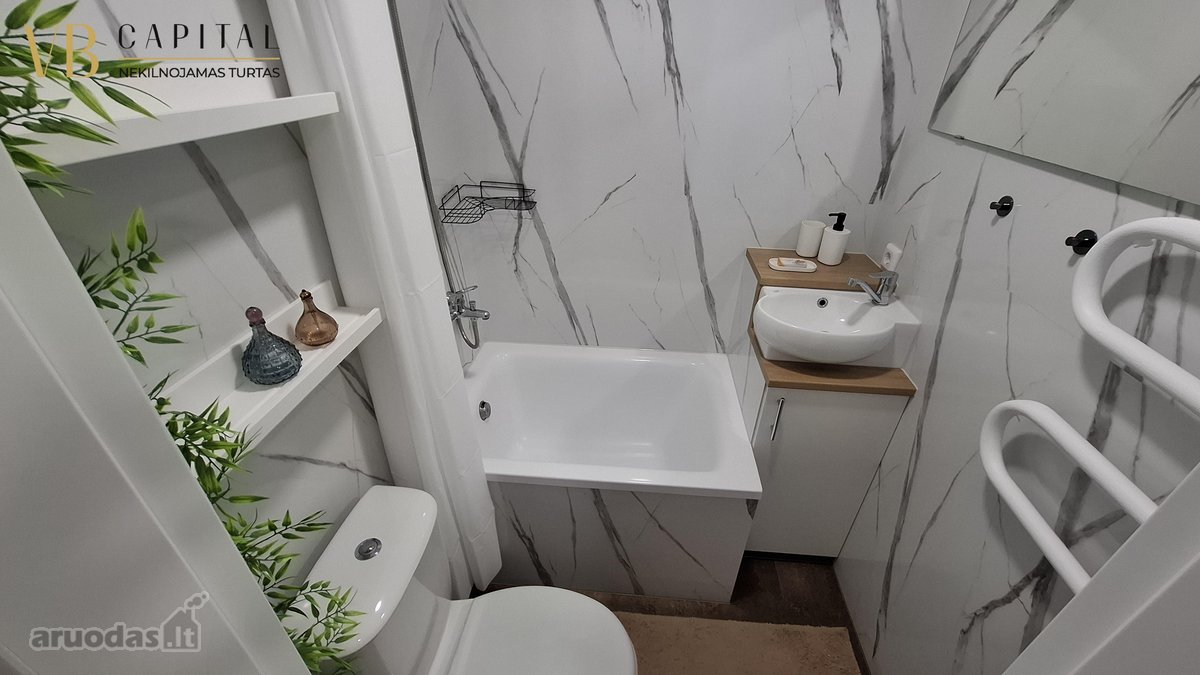 Išnuomojamas 2 kambarių butas, ką tik po - nuotraukos Nr. 15