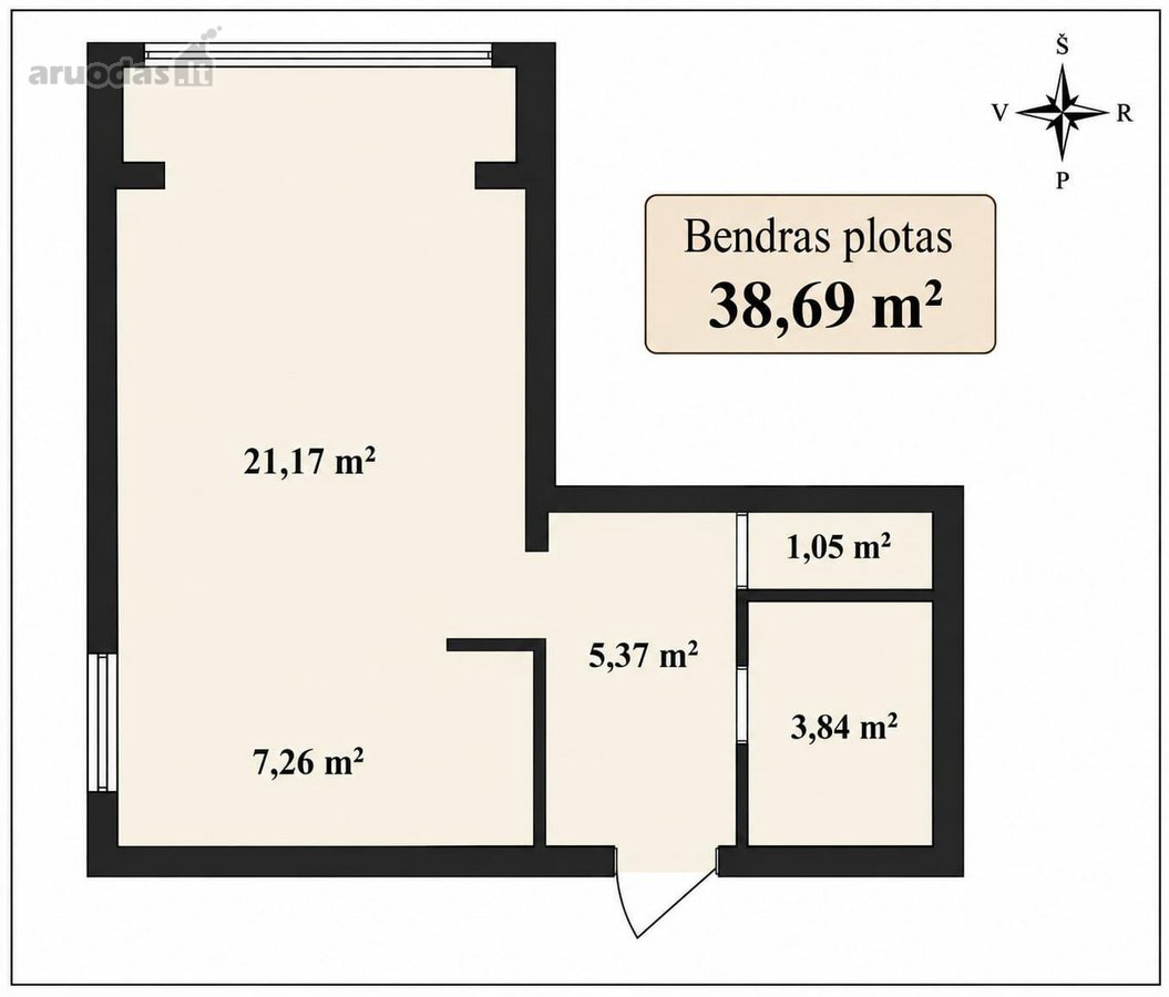 Parduodamas tvarkingas, jaukus ir prižiūrėtas - nuotraukos Nr. 12