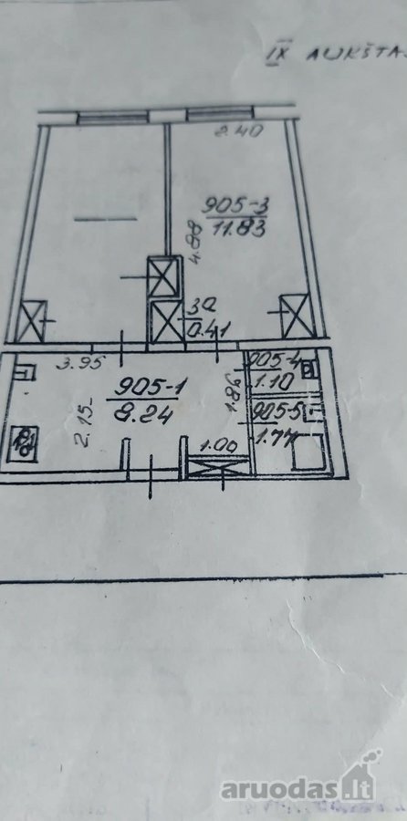 Parduodamas jaukus kambarys dviejų kambarių - nuotraukos Nr. 6