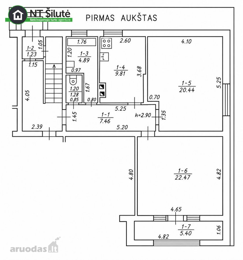 Parduodamas 2 Kambarių Butas Pirmame Aukšte - nuotraukos Nr. 17