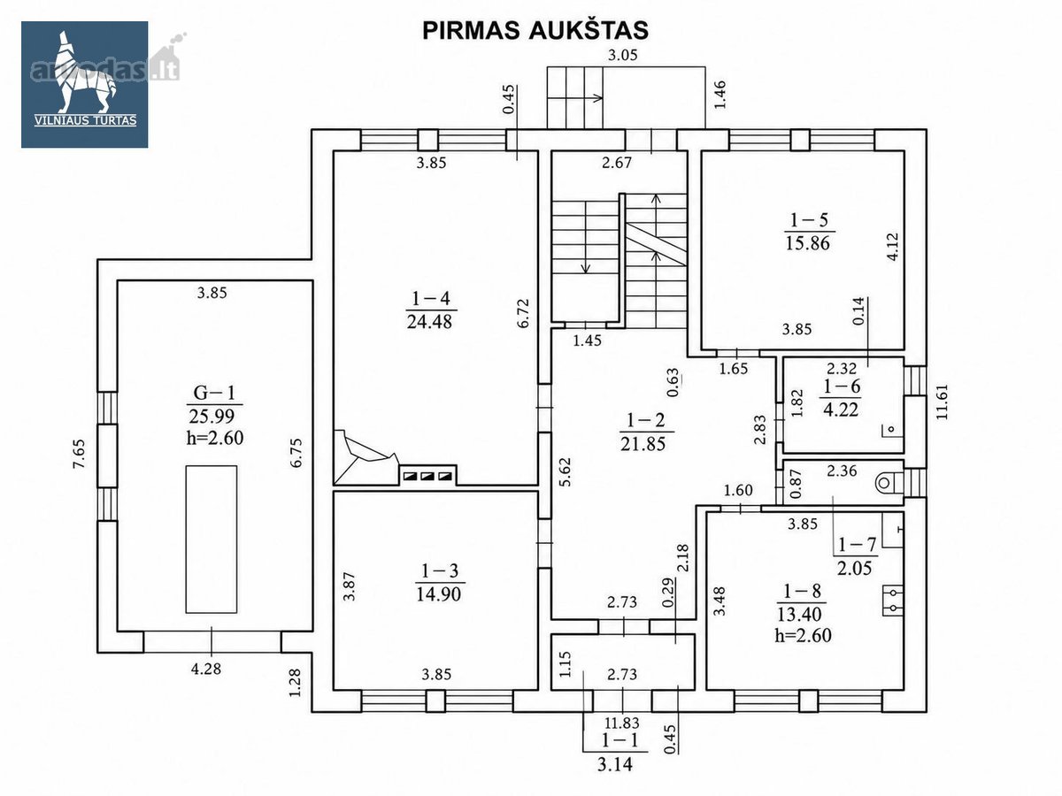 Trakų Vokėje parduodamas išskirtinai erdvus - nuotraukos Nr. 21