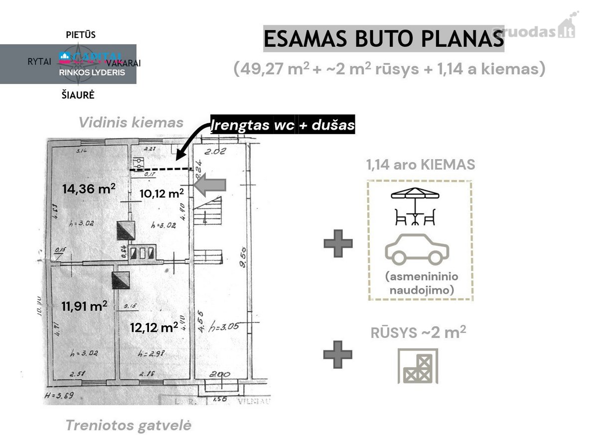 Parduodamas kokybiškai įrengtas butas su - nuotraukos Nr. 26