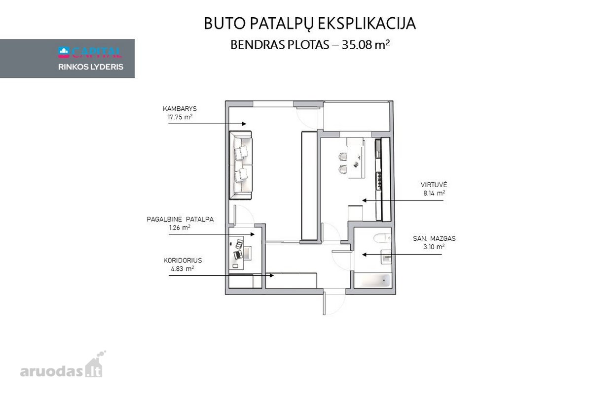 Parduodamas Butas Vaduvos Gatvėje - nuotraukos Nr. 14