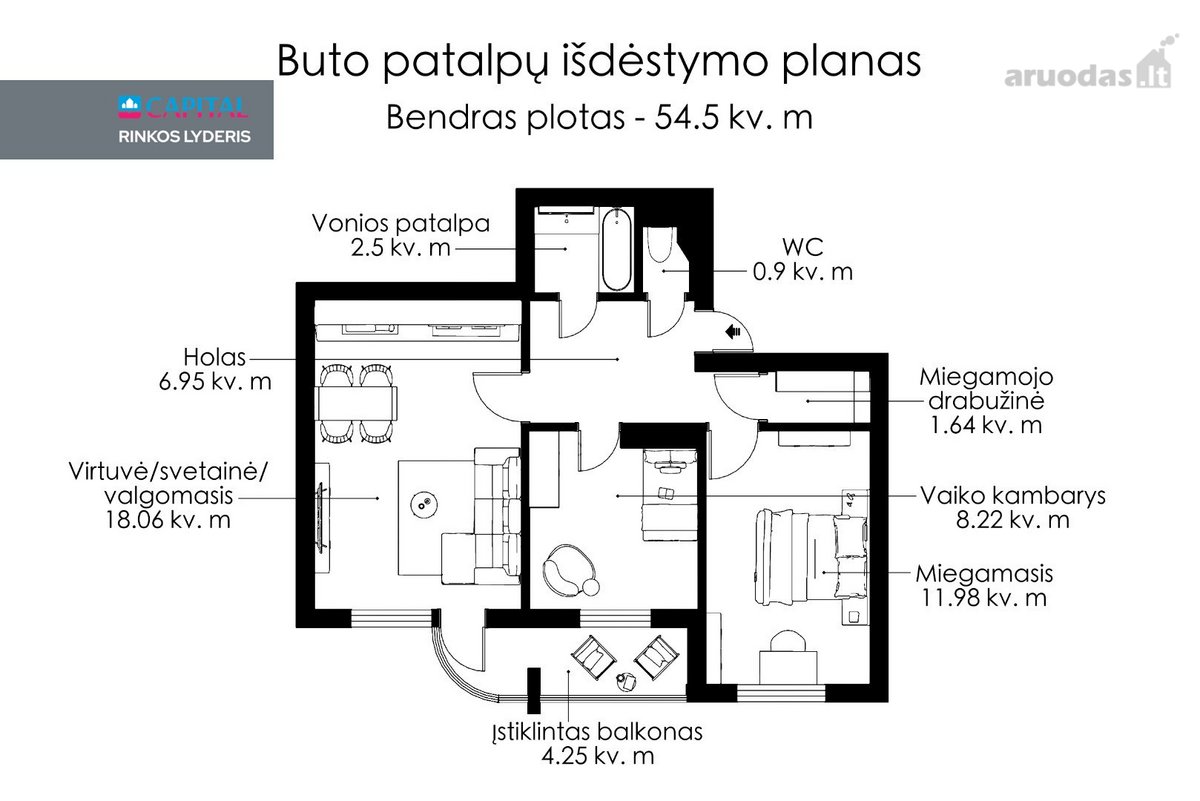 Parduodamas Funkcionaliai Ir Pilnai Įrengtas - nuotraukos Nr. 24