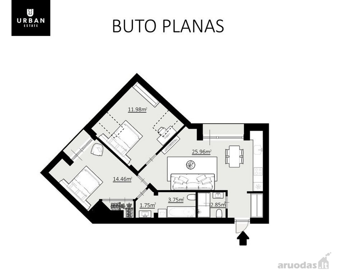 Senamiesčio Aura Alsuojantis Erdvus Butas - nuotraukos Nr. 24