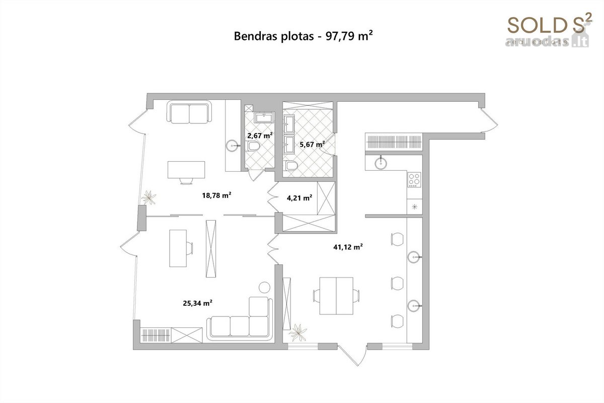 Naujos statybos pastate Subačiaus gatvėje, - nuotraukos Nr. 10