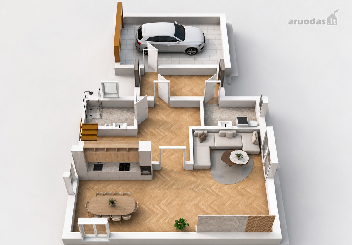Parduodamas 190 m² namas su garažu ir 10,86 - nuotraukos Nr. 23