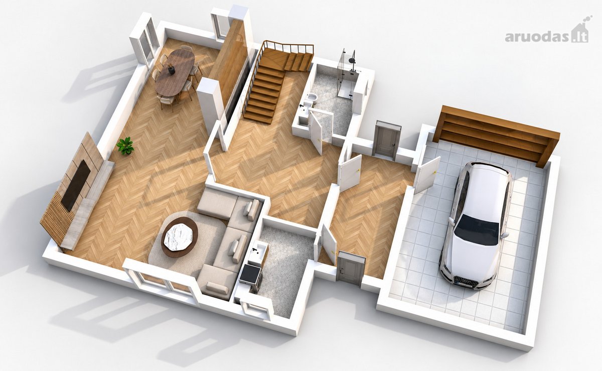 Parduodamas 190 m² namas su garažu ir 10,86 - nuotraukos Nr. 24