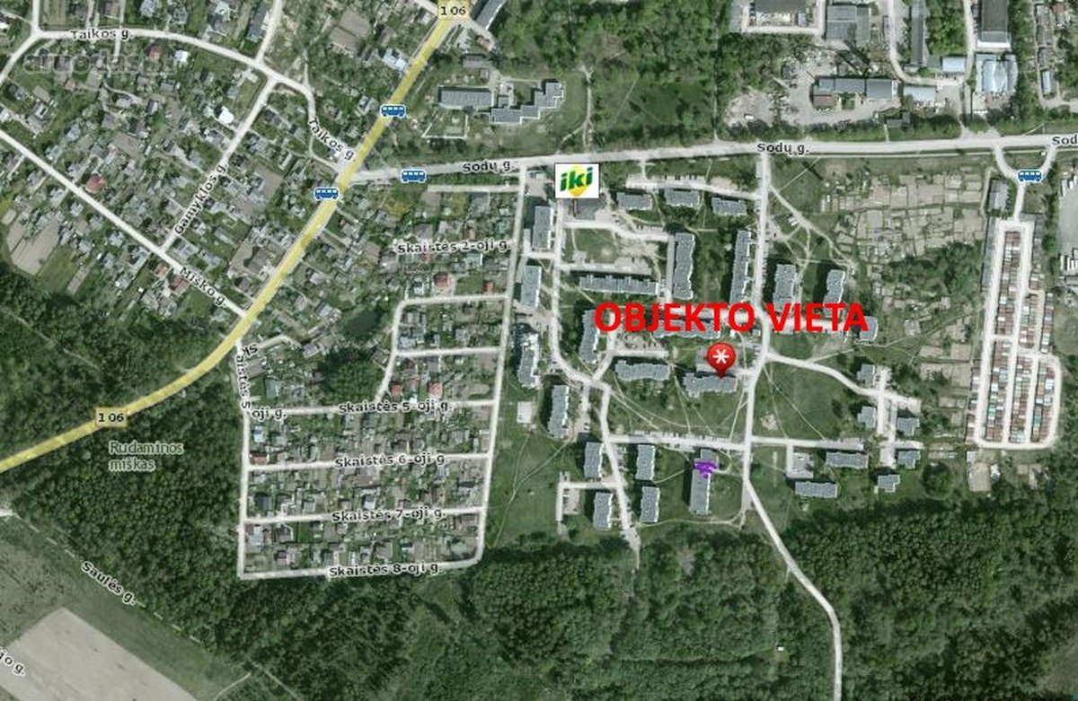 Išnuomojamas 34,04 kv.m., 1 k. butas Sodų g., - nuotraukos Nr. 12