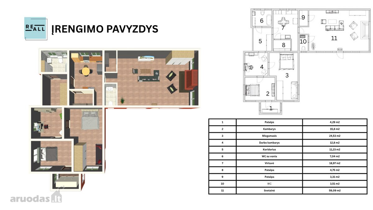 Parduodama Erdvi 168 M² Namo Dalis Su 5,71 A - nuotraukos Nr. 27