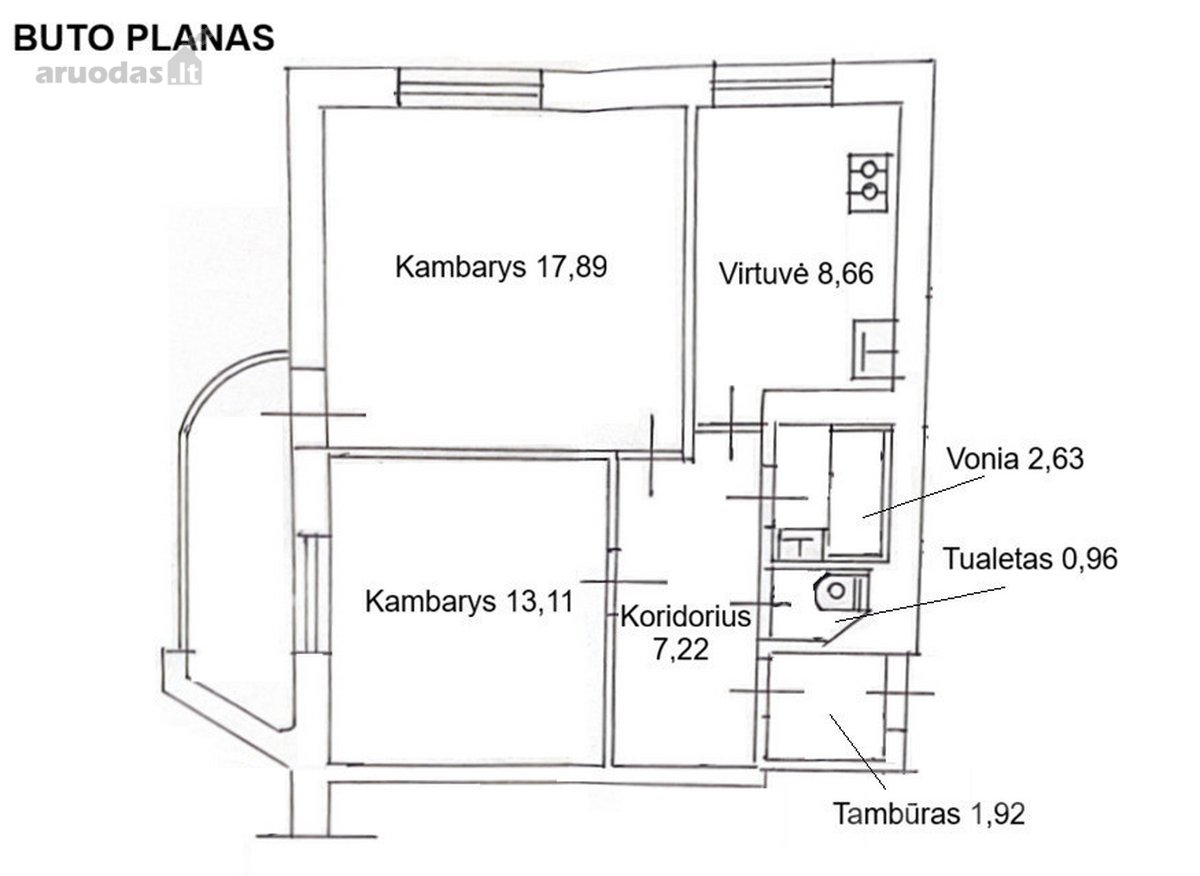 Parduodamas 2 Kambarių Butas Projektuotojų G. - nuotraukos Nr. 13