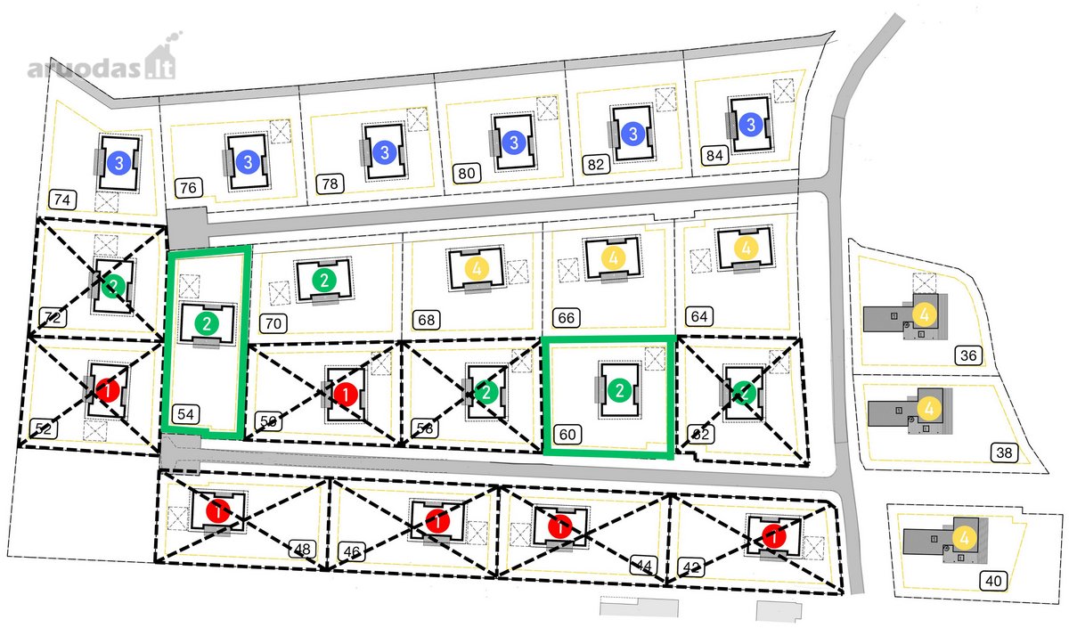 Parduodami du II etapo (nr. 54 bei nr. 60) 5 - nuotraukos Nr. 15