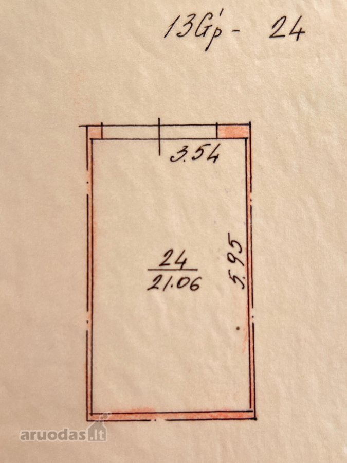 Parduodamas 21,6 m² ploto mūrinis garažas - nuotraukos Nr. 2