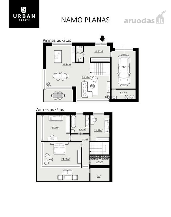 Modernios Architektūros A+ Klasės Namas Jūsų - nuotraukos Nr. 10