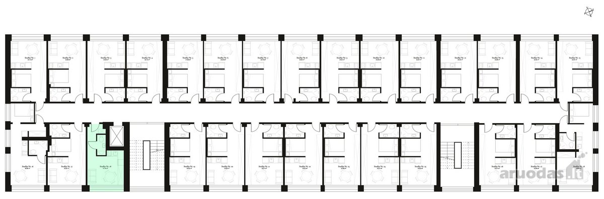 Išskirtinė studija pačiame Vilniaus centre – - nuotraukos Nr. 8