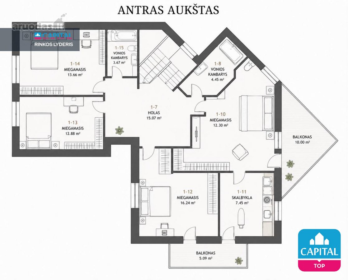 Parduodami Ramybės Apsupti Privatūs Namai - nuotraukos Nr. 68