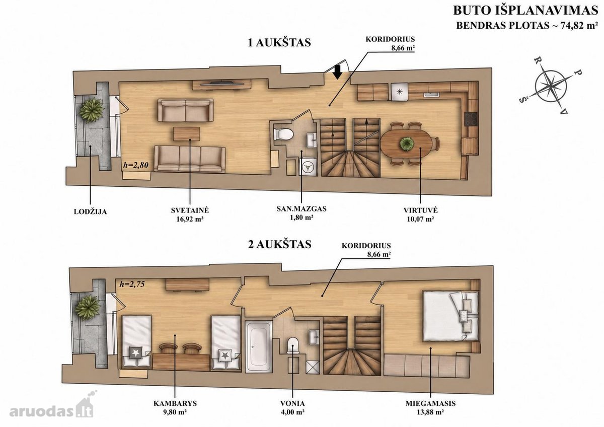 Apartamentai miesto centre tiems, kurie - nuotraukos Nr. 23