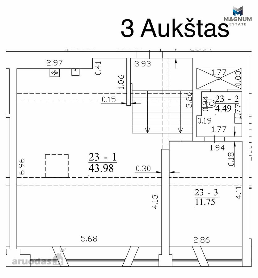 Išskirtinis Butas Su Aukštomis Lubomis - nuotraukos Nr. 3