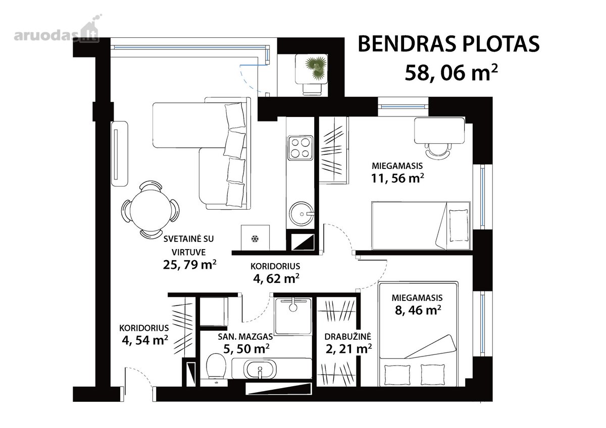 Naujas Pasiūlymas Kaune – 3 K. Butas - nuotraukos Nr. 27