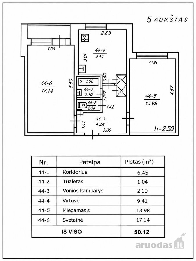 Parduodamas 2 Kambarių Butas Miesto Centre – - nuotraukos Nr. 13