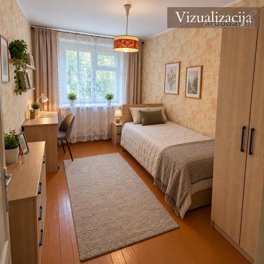 2 kambarių, 42kv butas + 7a žemės sklypas + - nuotraukos Nr. 6