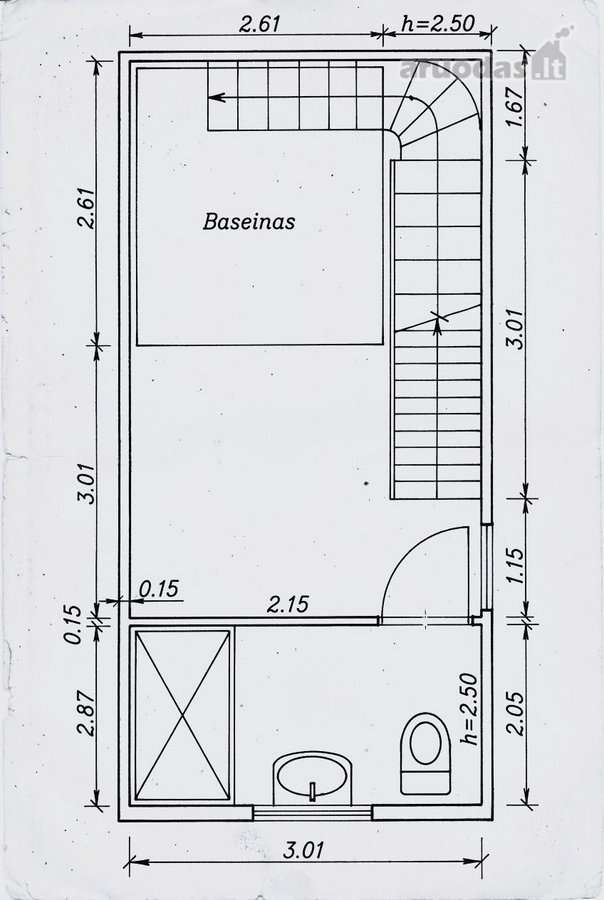 Nuomojamas Unikalus Butas Per 3 Aukštus Su - nuotraukos Nr. 44