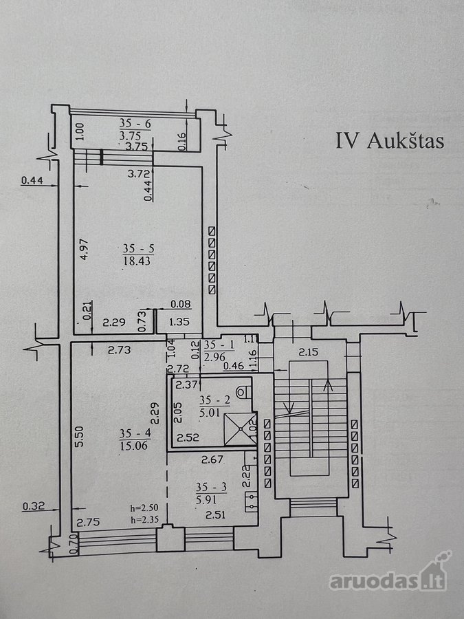 Parduodamas 51,12 kv. m, 2 kambarių butas - nuotraukos Nr. 11