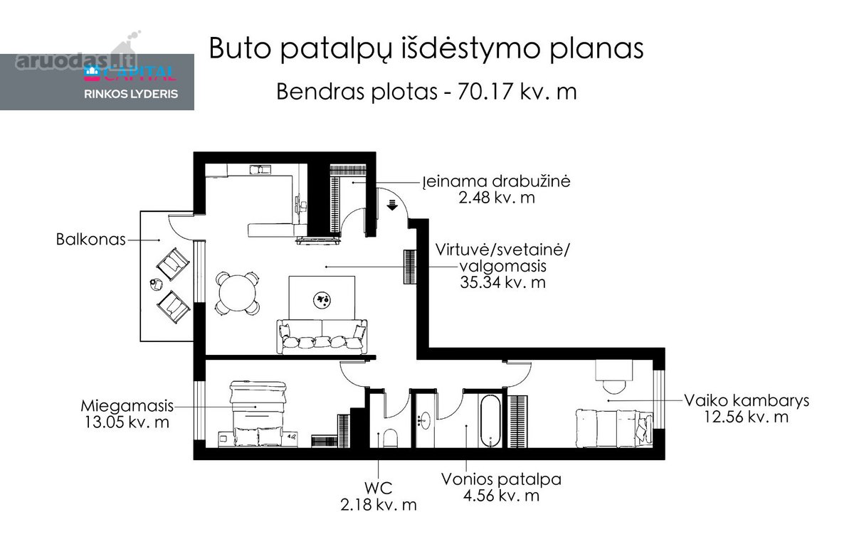 Parduodamas Šviesus, Erdvus Ir Kokybiškai - nuotraukos Nr. 29