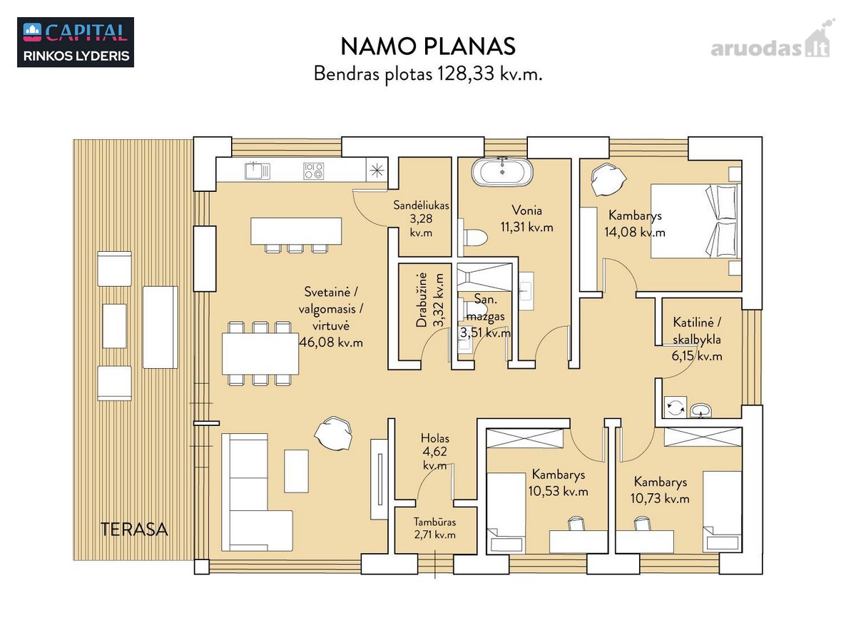 Įsivaizduokite namus, kur gamtos ramybė - nuotraukos Nr. 31