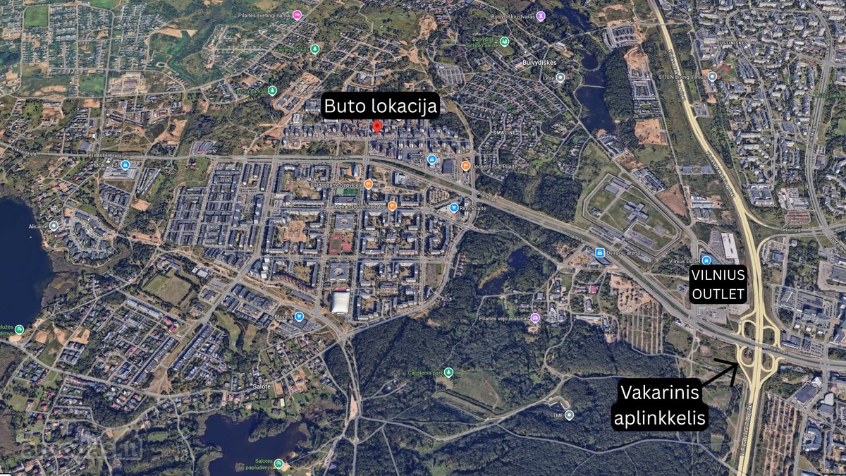 Erdvus 2 Kambarių Butas Pilaitėje + Balkonas - nuotraukos Nr. 18