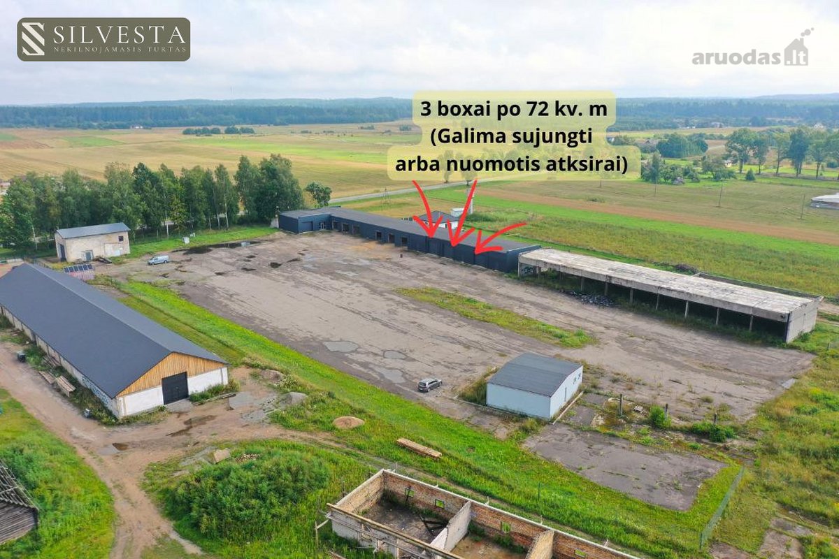 Nuomojamas komercinis kompleksas: sandėliai, - nuotraukos Nr. 4