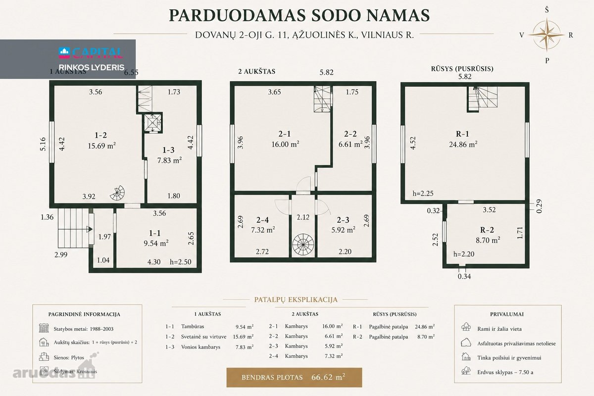 Erdvus Sodo Namas Su 12 A Sklypu Gamtos - nuotraukos Nr. 16
