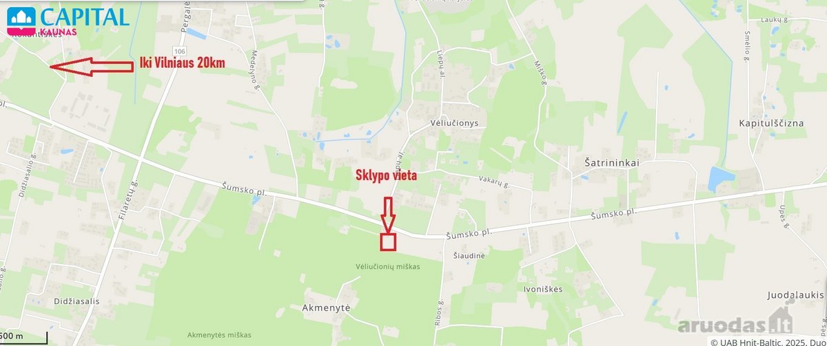 Parduodamas Sklypas 1 ha Sklypų Masyve, - nuotraukos Nr. 9