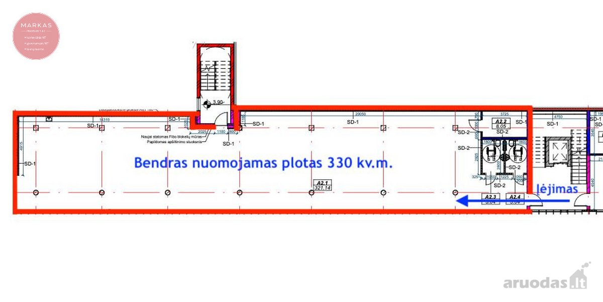 Nuomojamos puikios patalpos tinkamos biurui - nuotraukos Nr. 4