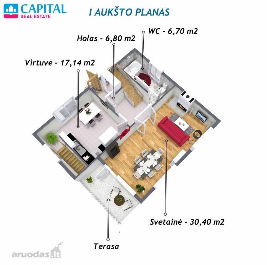 Parduodamas Erdvus Namas Su Nuosavu Pušynu - nuotraukos Nr. 25