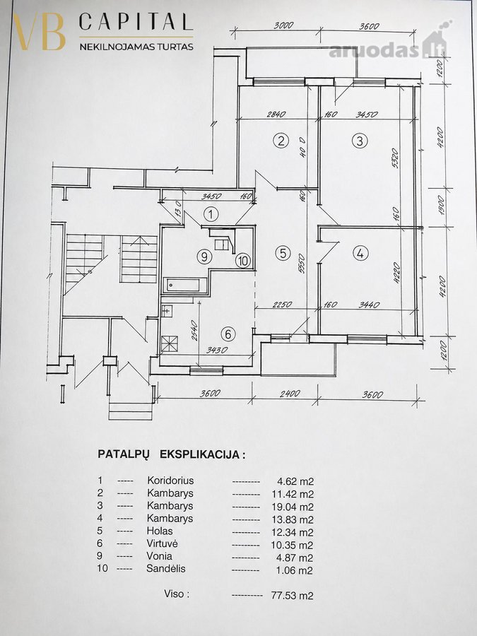 Erdvus 3 Kambarių 78,61 M² Butas Renovuotame - nuotraukos Nr. 29