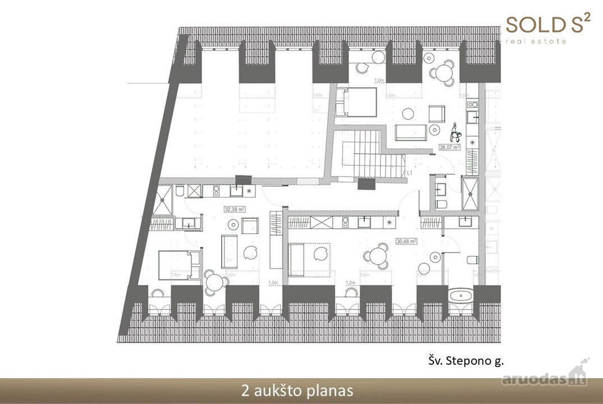 Vienpusės Šv. Stepono gatvelės pradžioje - nuotraukos Nr. 9