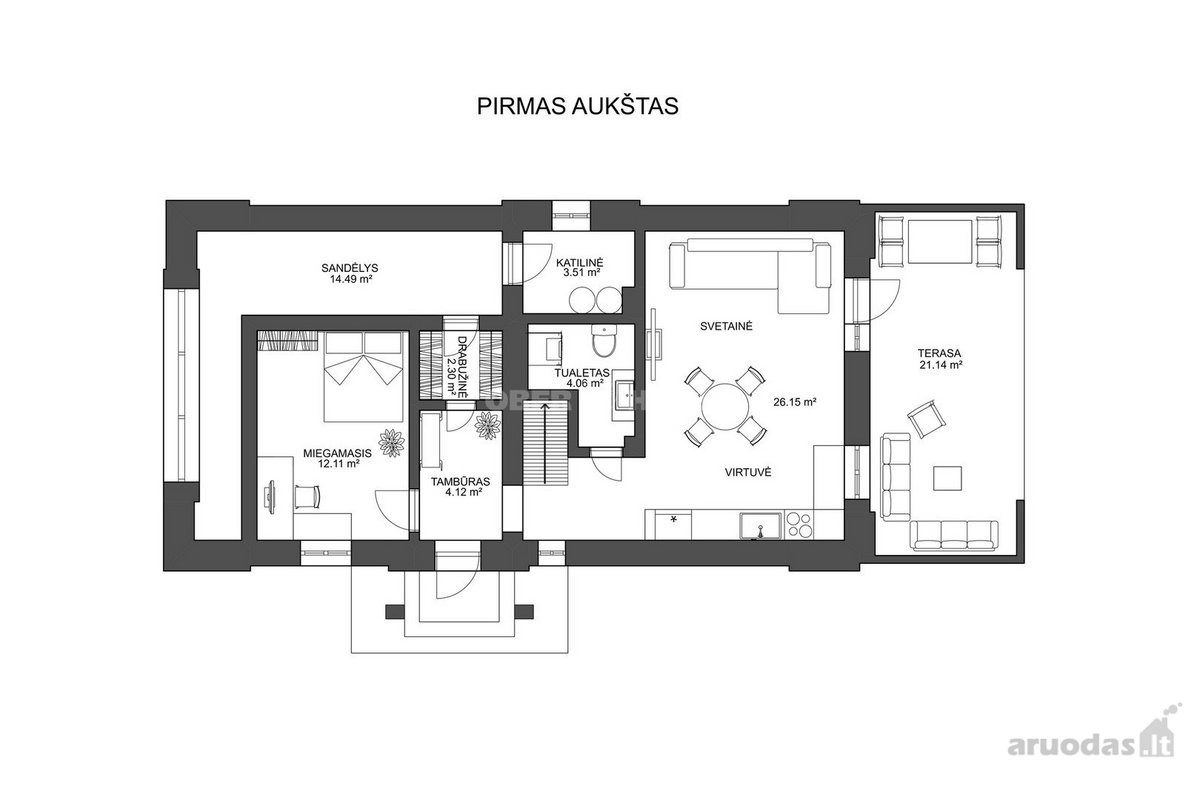 Parduodamas pilnai įrengtas, nepriekaištingos - nuotraukos Nr. 23