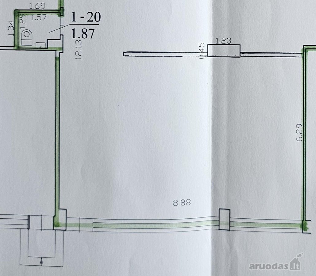 Patalpų Plotas 57,73 m2 - nuotraukos Nr. 11