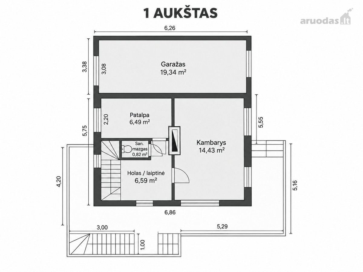 Parduodamas Erdvus Sodo Namas Ramioje, - nuotraukos Nr. 40