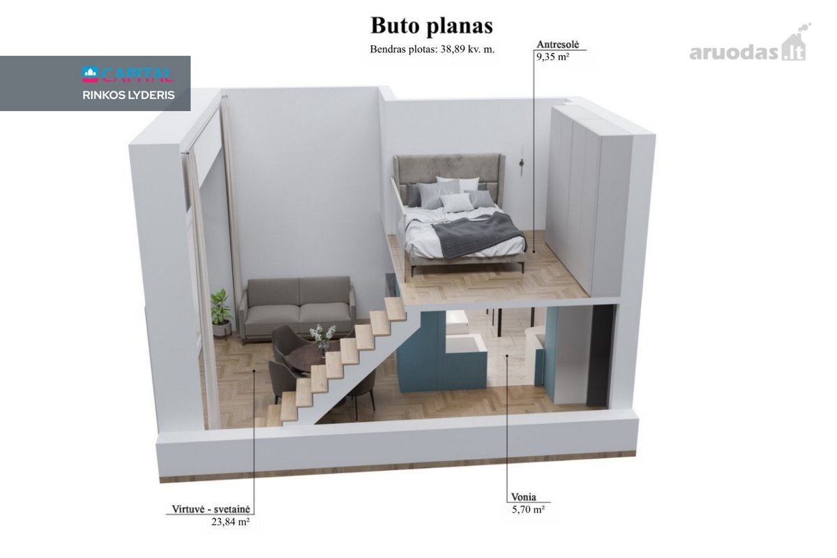 Išnuomojamas Loftas Išskirtinėje Miesto - nuotraukos Nr. 26