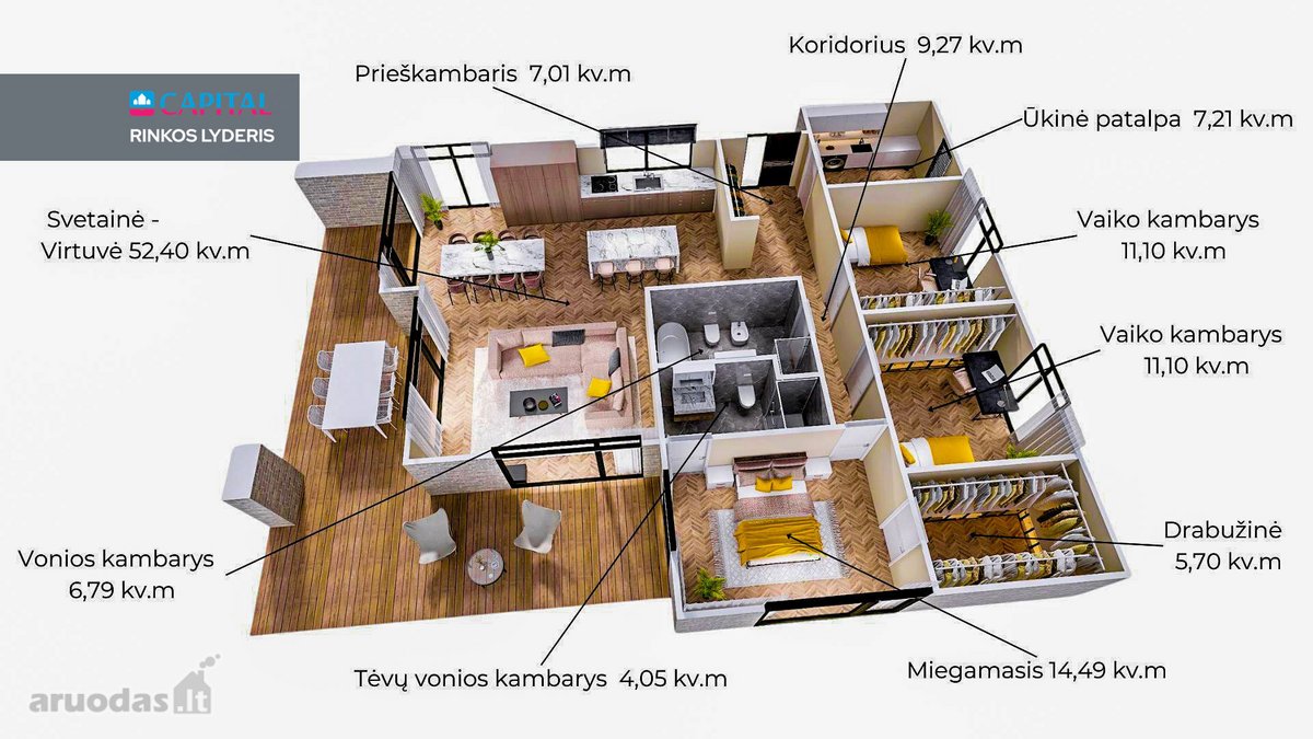 Namai Nemuno Pašonėje  Alytaus Centras – Vos - nuotraukos Nr. 18